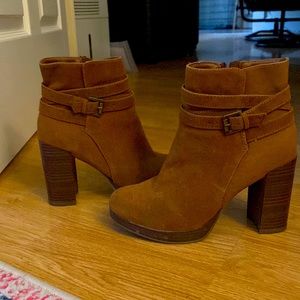 Brown Suede Booties